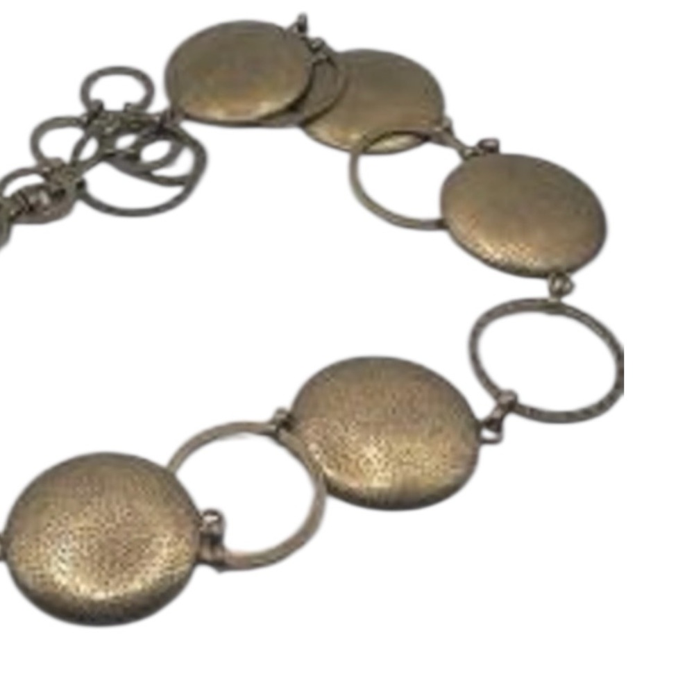 Vintage American Vintage Gold Coin Chain Belt Boho Gypsy Statement - Picture 4 of 7